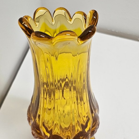 Kanawha Moon and Stars Orange Swung Vase - Picture 9 of 11